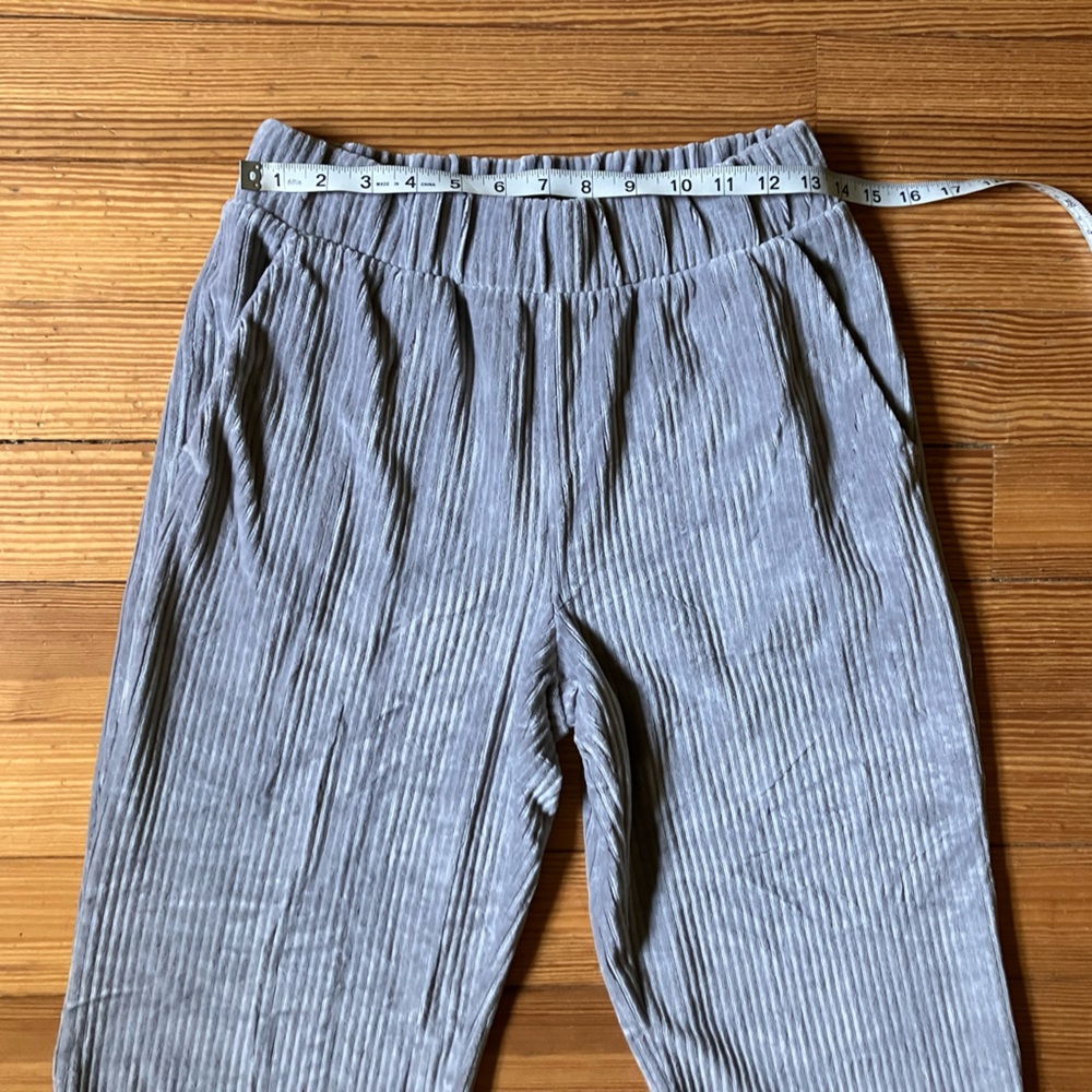 a new day Gray Velour Ribbed Sweatpants Sz XS. - Picture 4 of 7